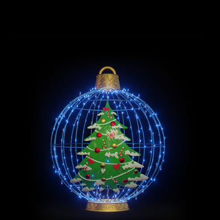 Christmas Ball "christmas Tree" (blue)