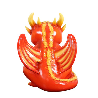 Red Fire Dragon Statue
