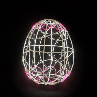 Easter Light Egg 4 (white Pink)