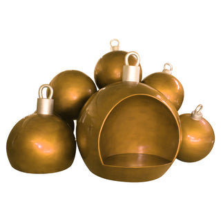 Christmas Ball Stack With Seat (gold)