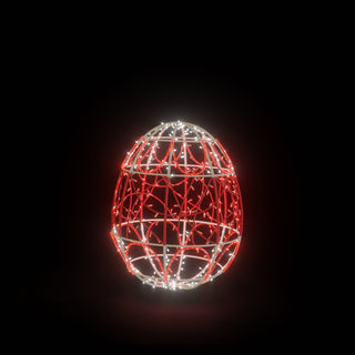 Easter Light Egg 3 (Red/white)