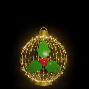 Christmas Ball "Mistletoe" (WARM WHITE)