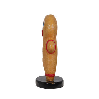 One Leg Gingerbread Holding Candy Cane