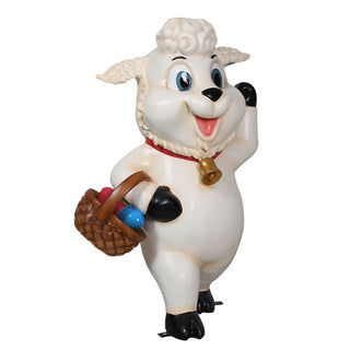 Easter Lamb With Basket Of Eggs