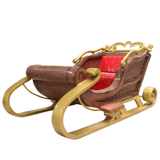 Santa Sleigh (Brown & Gold)