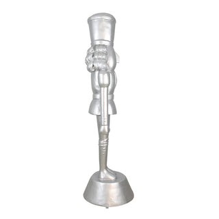 American Christmas Nutcracker 9ft. All Silver
