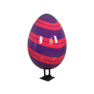 Easter Egg With Animal 120 Cm With Metal Plate (stripe C)