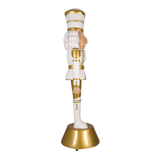American Christmas Nutcracker 9ft. - White & Gold