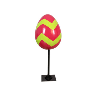 Easter Egg 60 cm w/Metal Plate (Stripe C)