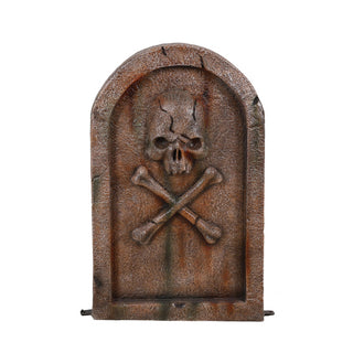 Gravestone With Skull