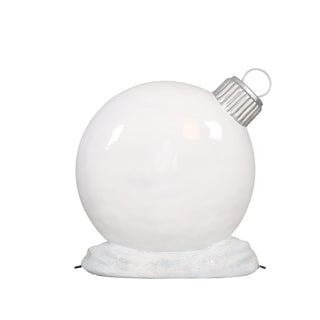 WHITE FLAT ORNAMENT